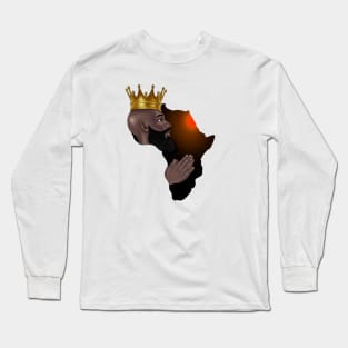 African King Melanin Black Pride Africa Gift Long Sleeve T-Shirt